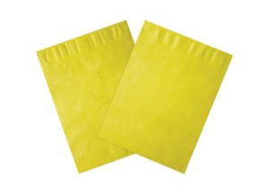 yellow tyvek envelopes